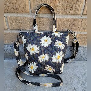 Floral Black and White Women’s Bag